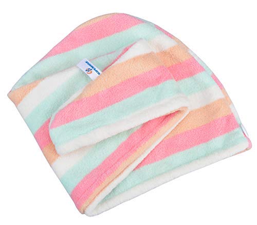HOPESHINE Hair Drying Towel Twist Microfiber Towels for Hair Turban Wrap Fast Drying Super Soft and Absorbent Great Gift for Wom
